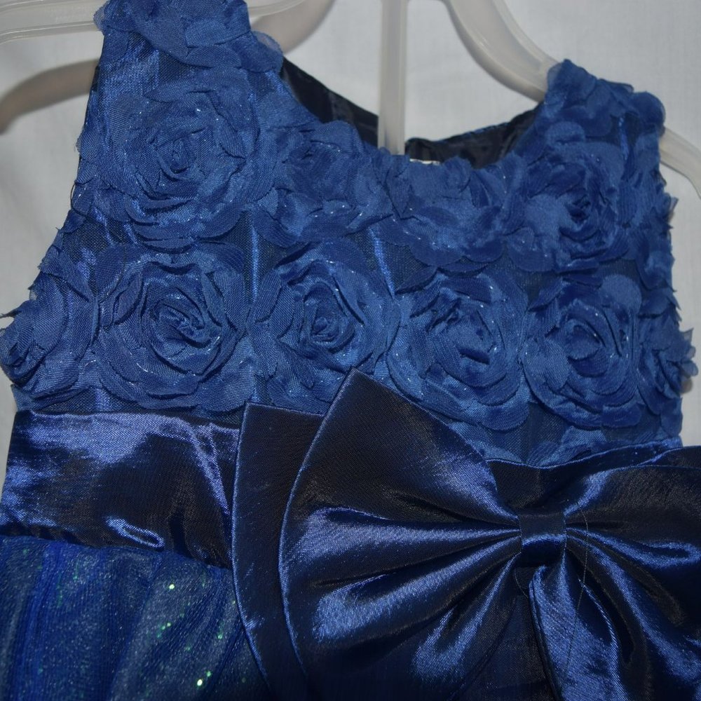 Girl Sleeveless Lace 3D Flower Tutu Holiday Princess Dresses